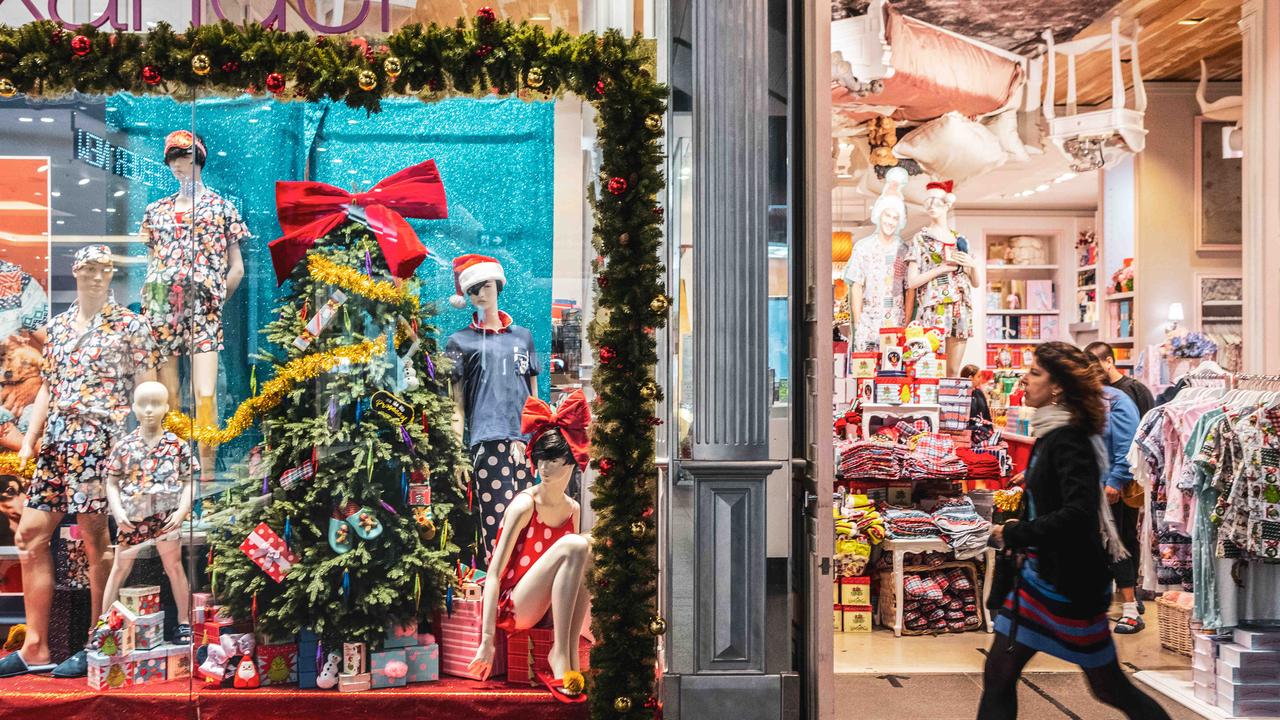 Shoppers last month flocked to department stores, newsagencies, hardware stores and florists. Picture: NCA NewsWire/Flavio Brancaleone