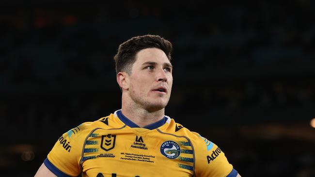 Parramatta are now the favourites to keep their star half-back Mitch Moses, after the Bulldogs pulled out of the race for his signature. Picture: Getty Images.