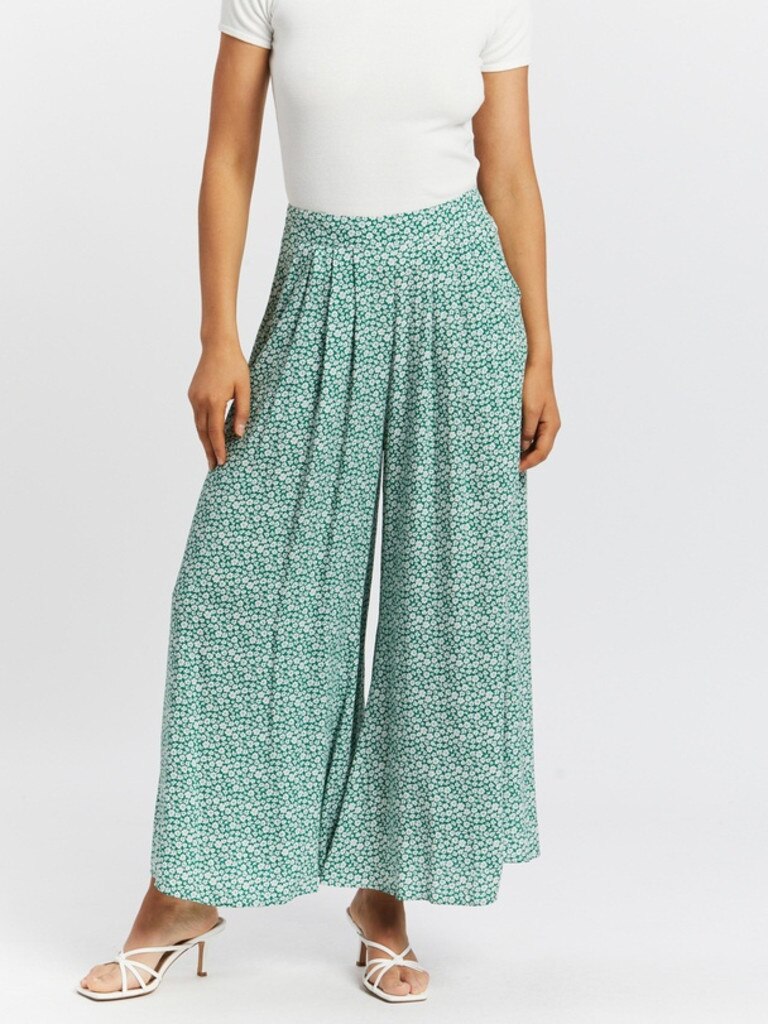 Atmos&amp;Here Cora Pleated Wide Leg Pant