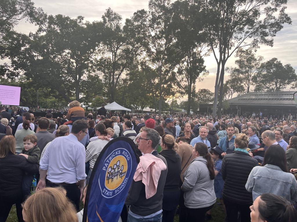 Anzac Day commemorations at Mitchelton, near Brisbane's Enoggera Barracks. Picture: Kara Sonter