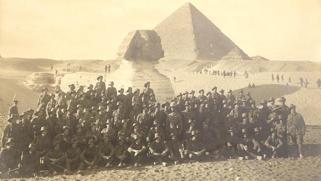 Tasmanian soldiers in Egypt during World War I