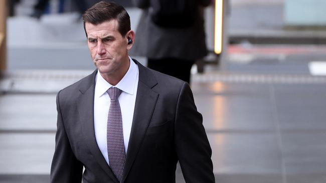 Ben Roberts-Smith has denied sending threats to ‘enemies’ in the SAS. Picture: NCA NewsWire/Damian Shaw