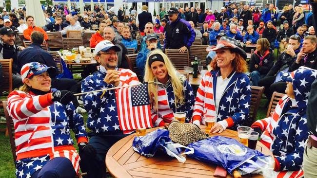 Some ‘medicated wives’ enjoying the Ryder Cup festivities.