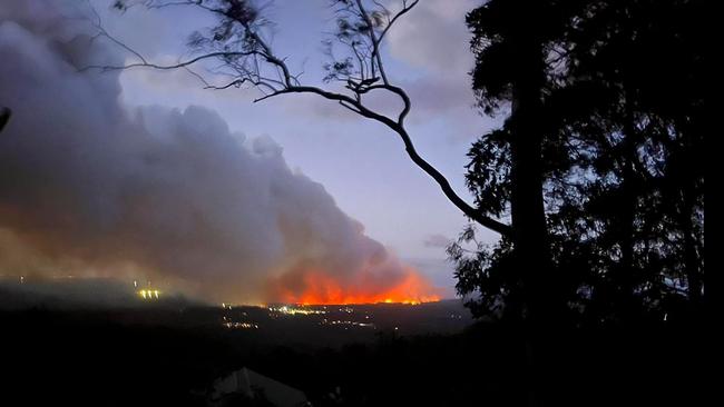 Landsborough fire. Credit: Judy Mraz Facebook