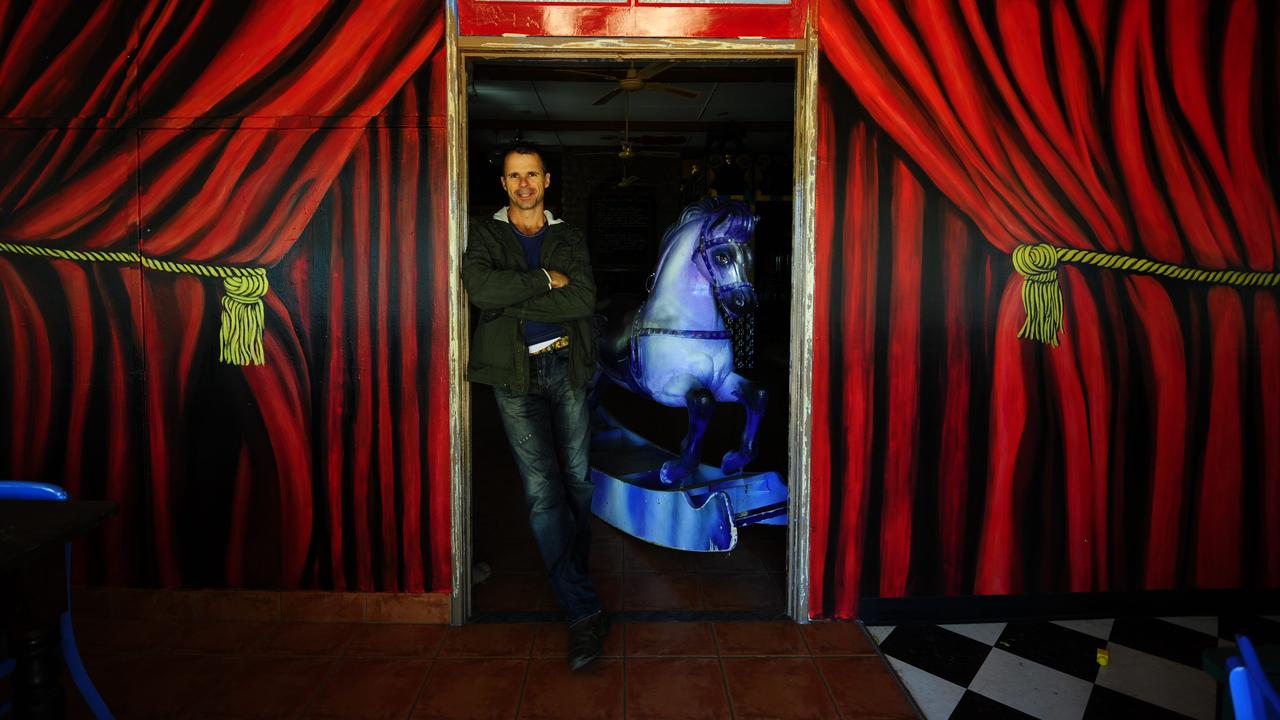 Matt Mulga sold his circus-theme bar Monte's Lounge, in Alice Springs in 2019.