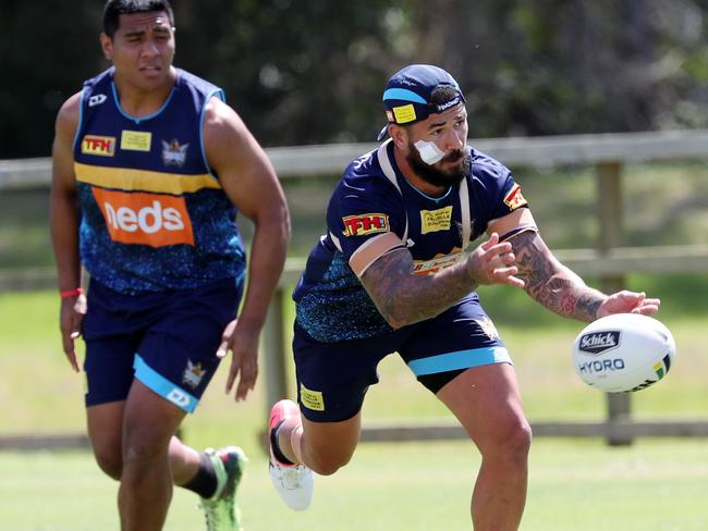 Gold Coast Titans pre-season training. Nathan Peats.Picture: NIGEL HALLETT