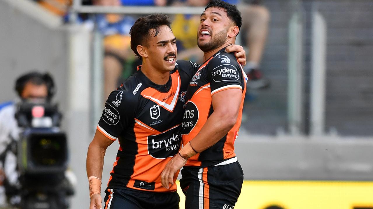 The Tigers pushed the Eels all the way. Picture: NRL Photos/Gregg Porteous