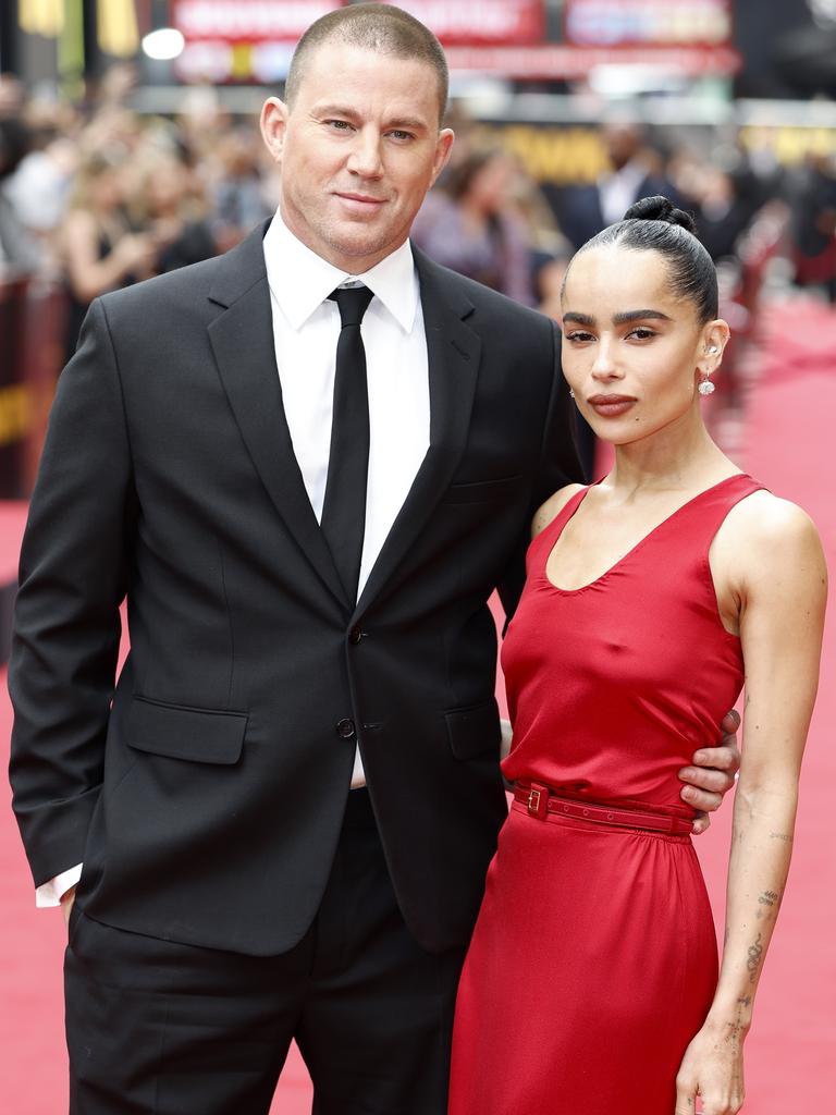 Tatum dated actress Zoe Kravitz for three years before their October 2024 split. Picture: John Phillips/Getty Images