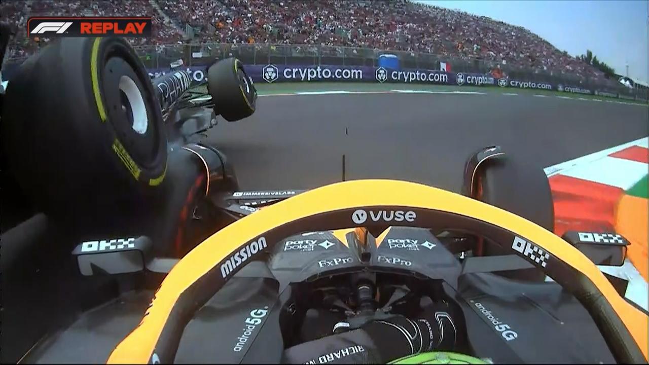 Daniel Ricciardo slammed into Yuki Tsunoda.