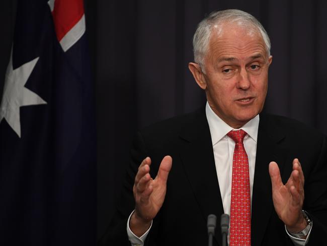 Australian Prime Minister Malcolm Turnbull speaks to the media during a press conference at Parliament House in Canberra, Wednesday, September 6, 2017. Malcolm Turnbull has sought advice on how to extend the life of a number of coal-fired power stations which are scheduled to close over coming decades. (AAP Image/Lukas Coch) NO ARCHIVING