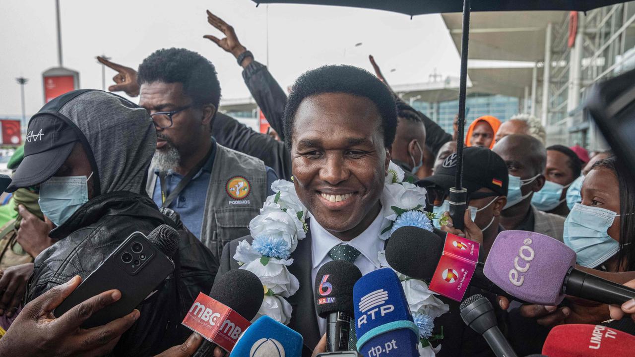 Mozambique's main opposition leader Venancio Mondlane returned from self-imposed exile last week. Picture: Alfredo Zuniga/AFP