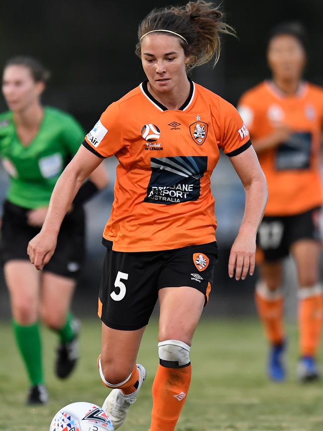 Jenna McCormick in action for Brisbane Roar in January. Picture: AAP Image/Albert Perez