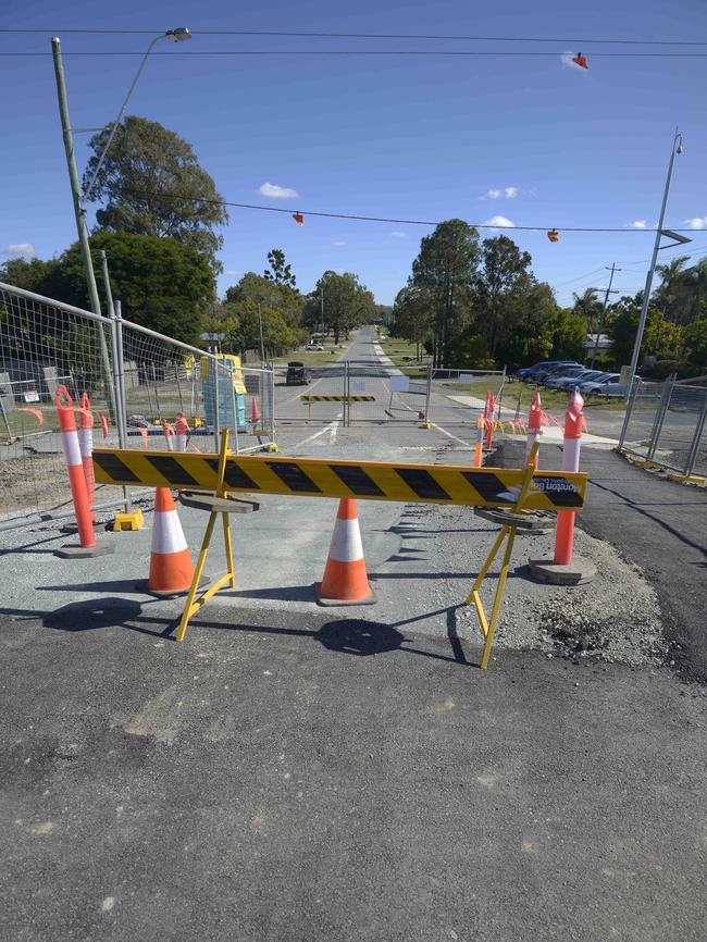 McGahey St, Rothwell, will reopen as part of the upgrade at the Rothwell Roundabout. Picture: Bradley Cooper