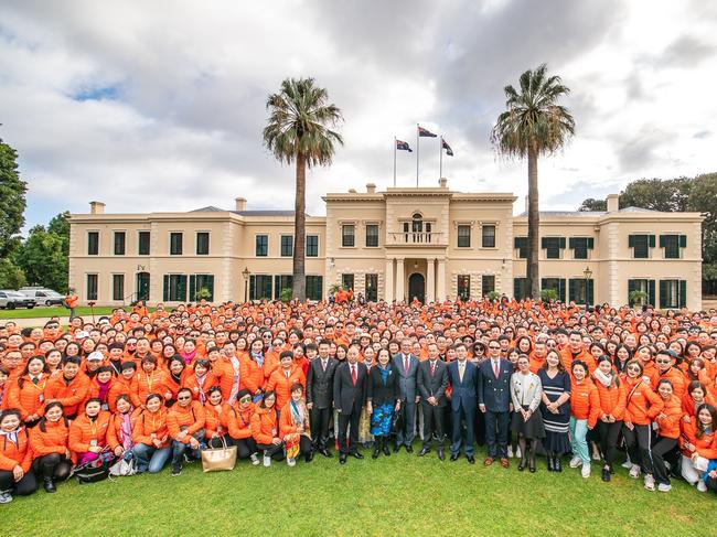 Adelaide Convention Bureau Incentive trips . Currently a group just shy of 750 employees (including VIP’s) from one of China’s largest Science/Tech and direct selling companies Joymain is in town to enjoy a 5 day/4 night  incentive rewards  based trip to South Australia . Picture: Supplied