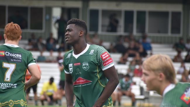 Mafiou Cherif. Meninga Cup game between the Ipswich Jets and Wide Bay Bulls. Saturday March 11, 2023. Picture, Nick Tucker.