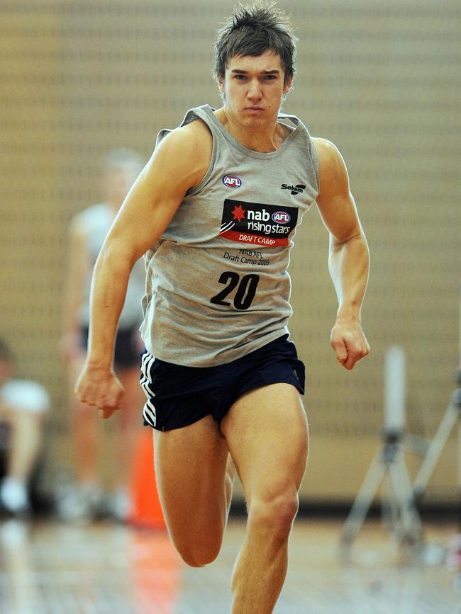 Dustin Martin at AFL Draft Camp in 2008.