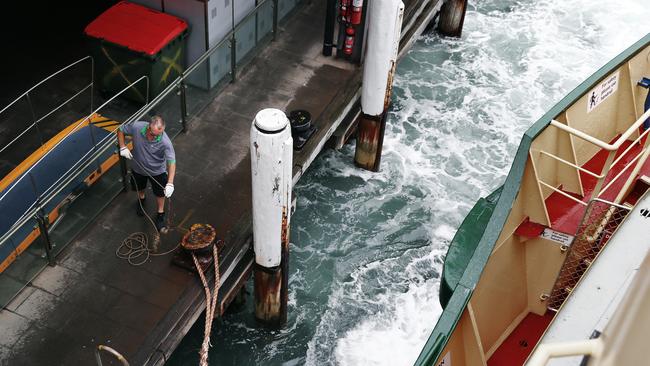 Ferry masters have to adjust to weather conditions. Picture: Sam Ruttyn