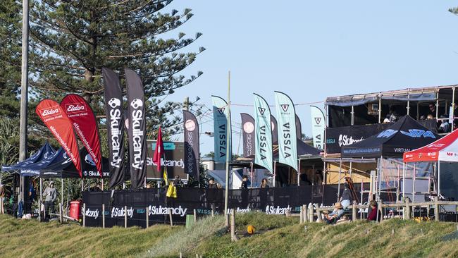 The scene for the Skullcandy Oz Grom Open at Lennox Head.