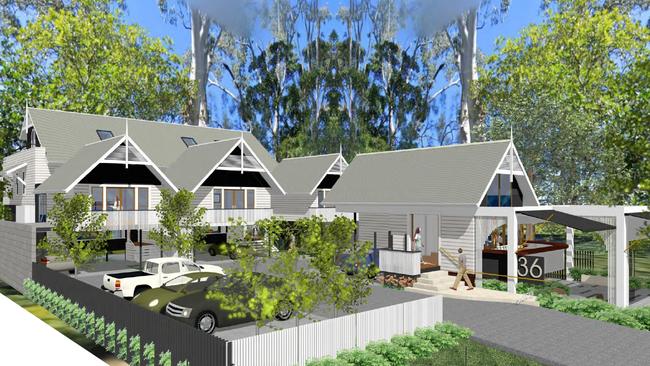 Artist impression of a proposed mixed-use development in Old Burleigh Town, Tallebudgera Creek Road.