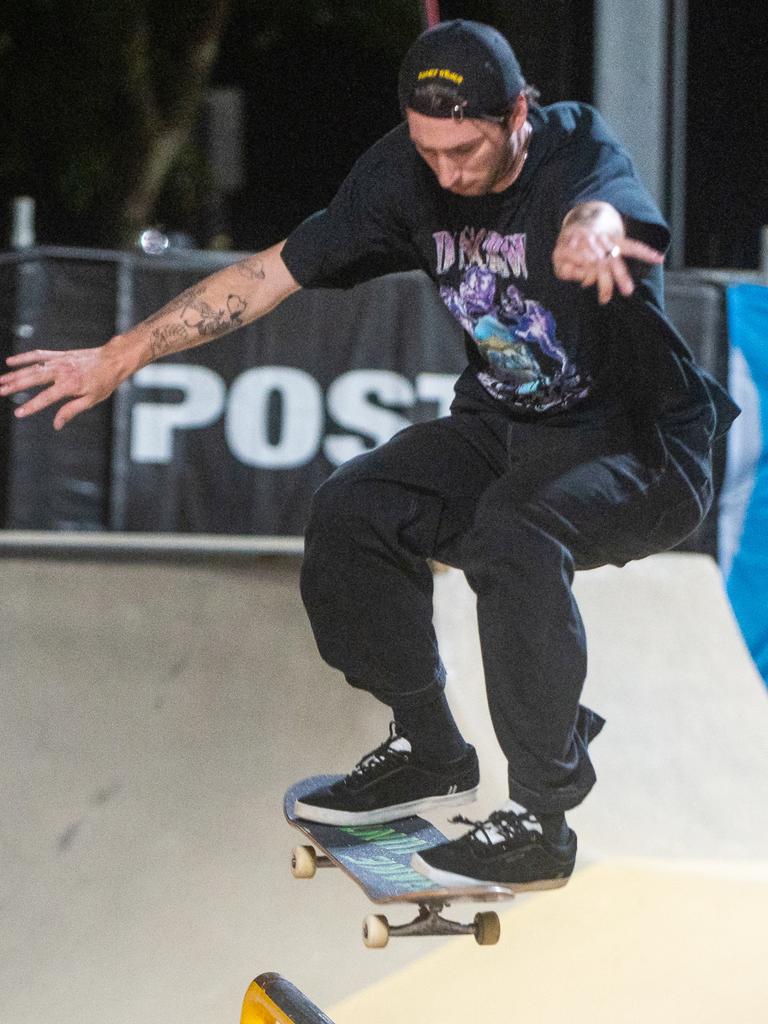 Jesse Brodbeck at Rumble On The Reef Sugar Bowl Skatepark Saturday 23 September 2023 Picture:Michaela Harlow