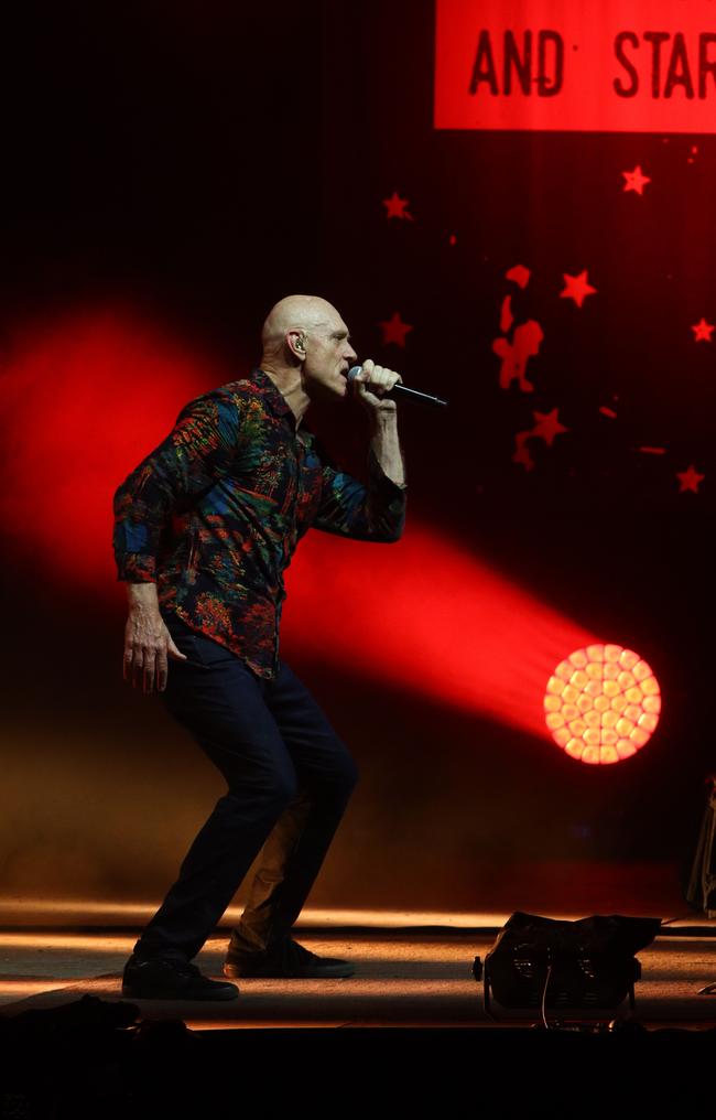 Peter Garrett cuts an imposing figure at Sirromet last night. Picture: David Clark