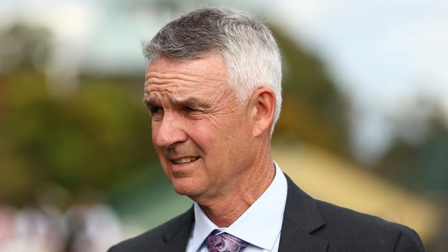 Trainer Matthew Smith will saddle up the son of his Group 1 winner Fierce Impact for his debut at Canterbury on Friday night. Picture: Jeremy Ng/Getty Images