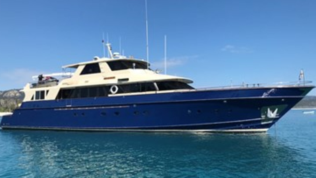 Keith Lloyd's Southern Cross superyacht is one of dozens of items up for grabs in the Shafston House auction.