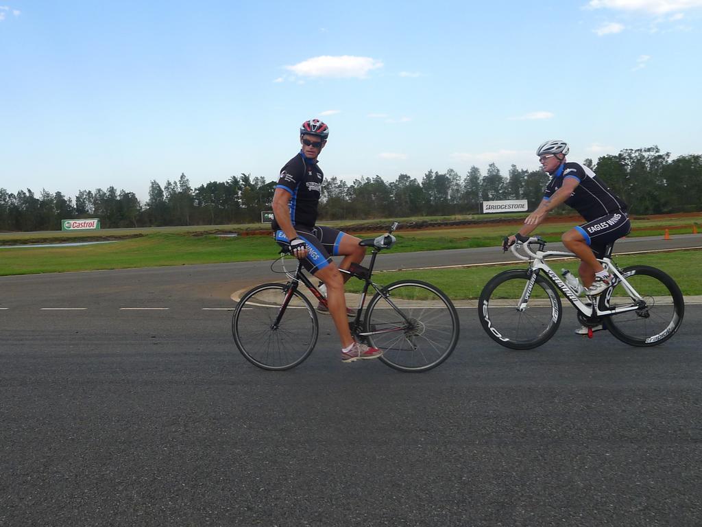 Andrew Hellinga,The longest distance cycling backwards, 337.60 km (209.77 miles) at the Holden Performance Driving Centre, Norwell, Queensland.Picture: Supplied