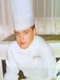 Jock Zonfrillo in full chef whites aged 15 in 1992. Picture: SUPPLIED – from Jock’s personal photos.