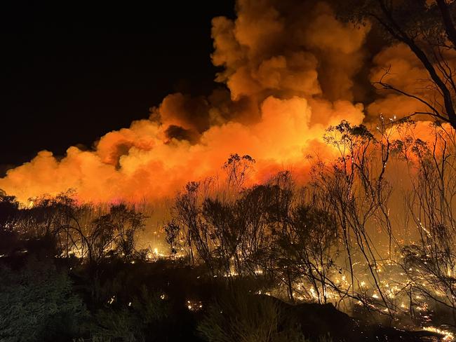 QFES responded to several large bushfire across Southwest Queensland in early 2023. These photos were taken from Montrose, west of Kogan.