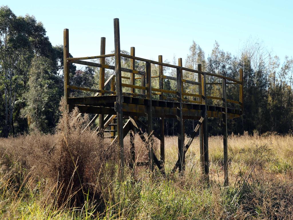 Pictured is the remains of what was Magic Kingdom theme park in Lansvale in Sydneys west. It operated in the 1970s and 80's but has been abandoned since the mid 90's. Picture: Richard Dobson