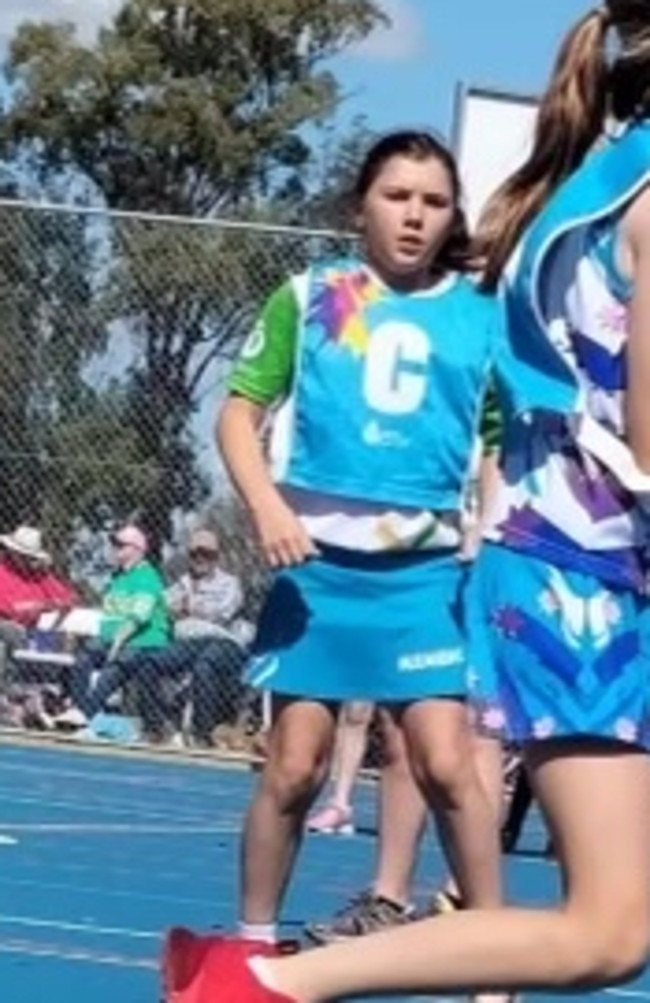 Quinn is 10 years old and loves every minute of playing netball.