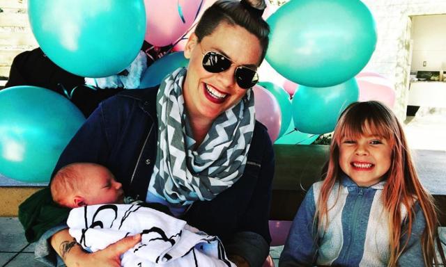 ‘I’m normal!’ Pink reveals she hasn’t lost any weight since son was born