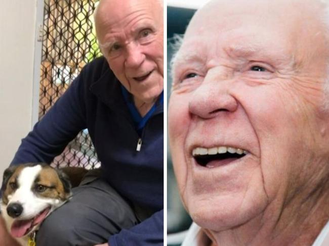 87-year-old Toni Jensen and his beloved dog Rusty. Picture: Supplied.