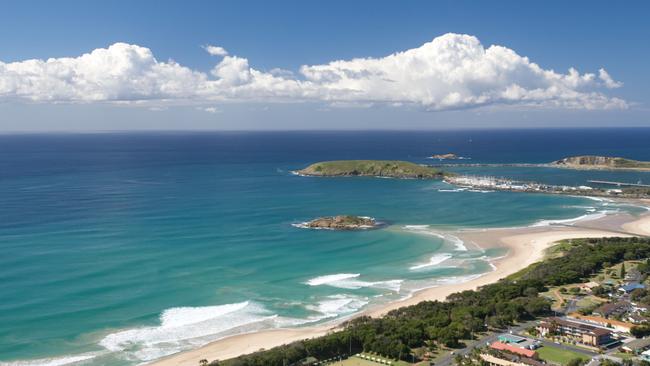 Park Beach, Coffs Harbour, where Kye Schaefer, 21, was fatally stabbed on Thursday. Picture: File.