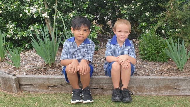 Bowenville State School, Year 1 2022. (L-R) Brisbane Eliarda, Harry Alford. Picture: contributed.