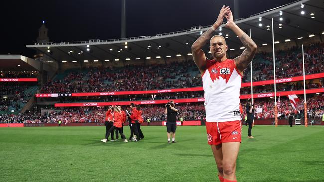 Lance Franklin will finish his career in Sydney.