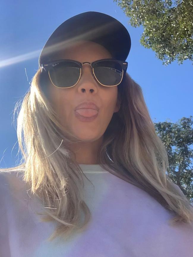 Samantha Jade makes sure she gets some exercise.