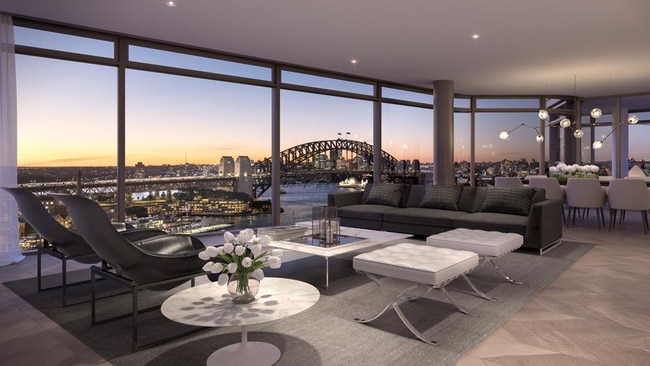 A mansion at Opera Residences in Sydney’s Bennelong Point which sold for $13.5m.