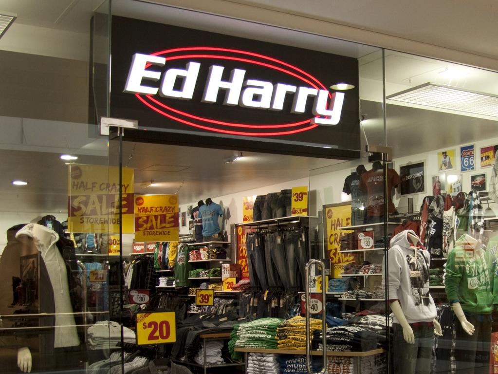 Ed Harry Menswear has pulled up stumps. Supplied by chain owner Specialty Mens Apparel.