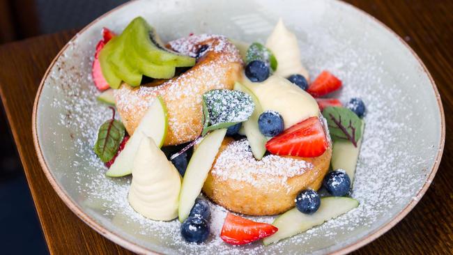 Vesta Caffe &amp; Ristorante’s ricotta pancakes. Picture: Ambush Gallery