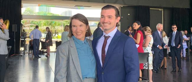 Cr Ryan Bayldon-Lumsden with his mother Katrina Bayldon. Picture: Facebook.