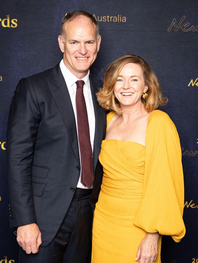 News Corp Australia executive chairman Michael Miller and his wife Tonya. Picture: Christian Gilles