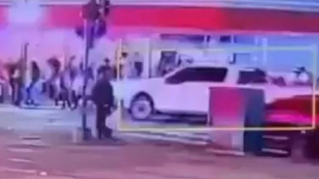 The truck can be seen on Canal Street near Bourbon Street. Picture: BBC.