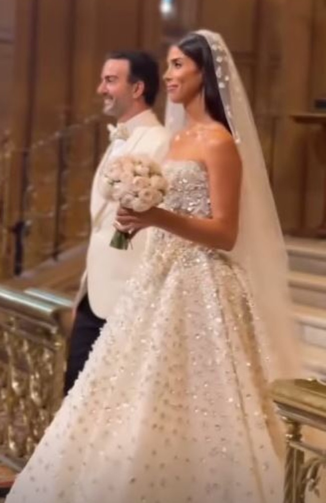 Gogglebox star Jad Nehmetallah married his fiancee Sarah in lavish Sydney ceremony on Saturday. Picture: Instagram