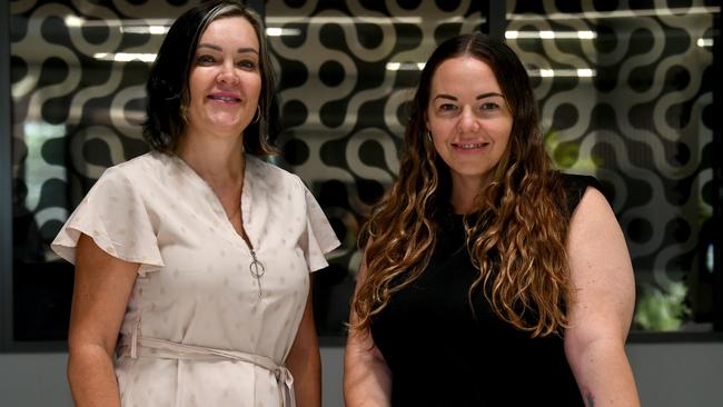 Executive Leader Angie Barsby with Employment Coordinator Christie Javens Oasis Townsville are set for the Career Connections Showcase. Picture: Evan Morgan