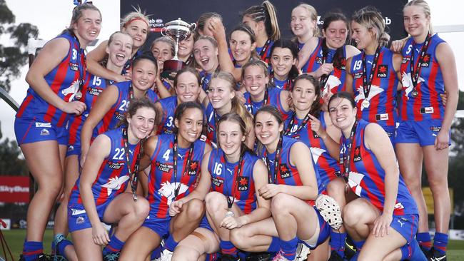 The Chargers dropped just one match all season on the way to the flag. Picture: AFL Women’s