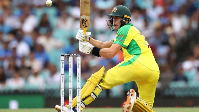 Marnus Labuschagne could move up to open with Aaron Finch on Wednesday. Picture: Cameron Spencer/Getty Images