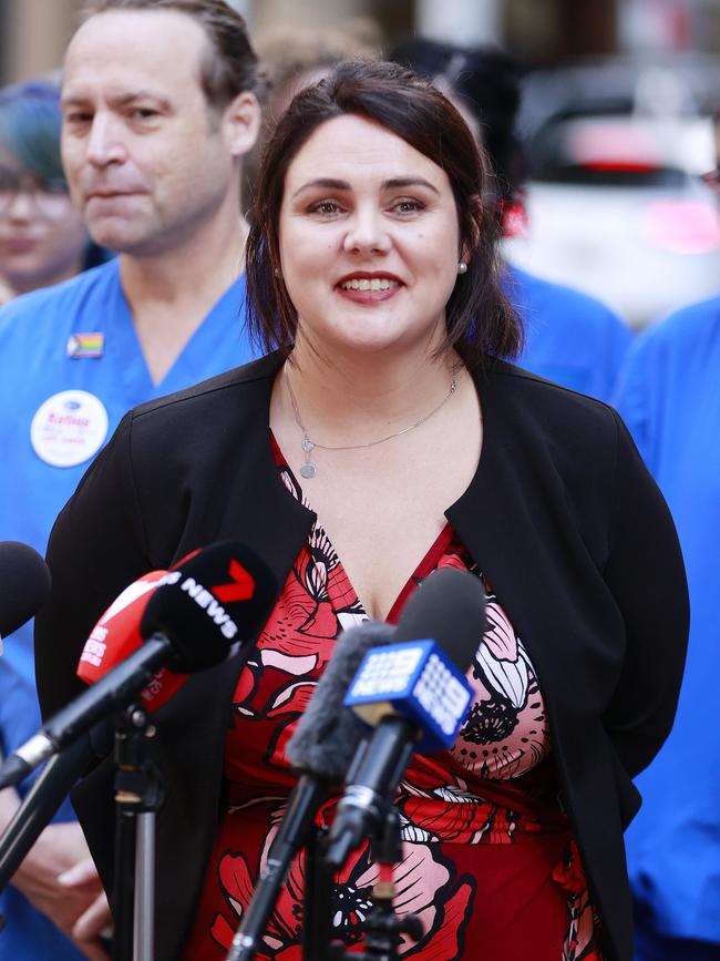 Nurses and Midwives Association General Secretary, Shaye Candish. Picture: Tim Hunter.