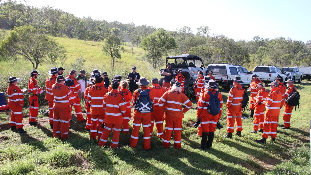 State Emergency Service search volunteers at Booyal at the weekend